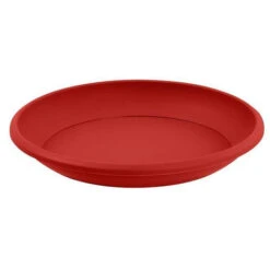 EDA Soucoupe Ø21 Cm Pour Pot De Fleur Marina Ø25 Cm - Rouge Rubis