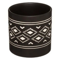 ATMOSPHERA Lot De 2 Cache-Pots Design Safari 14cm Noir -Outsunny Eda Magasin 36891759 3