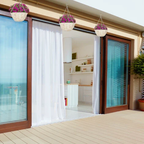 Relaxdays Suspension Pour Plantes, Lot De 3, Panier Tressé En Rotin, Fait Main, Pot De Fleur HxD 15 X 30 Cm, Nature 4 Relaxdays Suspension Pour Plantes, Lot De 3, Panier Tressé En Rotin, Fait Main, Pot De Fleur HxD 15 X 30 Cm, Nature – Image 2