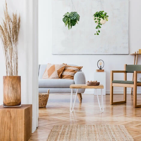 Relaxdays Suspension Pour Plantes, Lot De 3, Panier Tressé En Rotin, Fait Main, Pot De Fleur HxD 15 X 30 Cm, Nature 7 Relaxdays Suspension Pour Plantes, Lot De 3, Panier Tressé En Rotin, Fait Main, Pot De Fleur HxD 15 X 30 Cm, Nature – Image 5