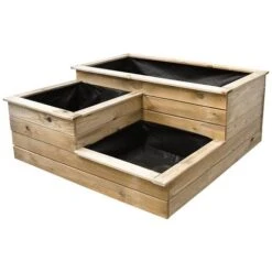 Carré Potager 3 Bacs En Bois