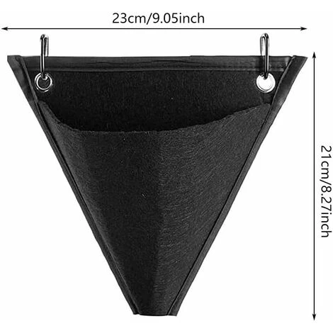 Sac à Plantes Murale De Jardin, 3 Pièces Versailles Poche De Plantation Vertical, Sac De Plantation Suspendu, Conception Triangulaire, Avec Crochet, Pour Extérieur, Intérieur, Maison, Décoration, Cour 4 Sac à Plantes Murale De Jardin, 3 Pièces Versailles Poche De Plantation Vertical, Sac De Plantation Suspendu, Conception Triangulaire, Avec Crochet, Pour Extérieur, Intérieur, Maison, Décoration, Cour – Image 2