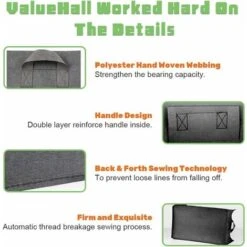 Sac De Culture Rectangulaire Avec Poignées Lot De 5 Sacs Versailles Carré Contenant De Plantation Surélevés Sacs De Culture Carrés En Tissu D'aération Pour Fleurs Et Légumes -Outsunny Eda Magasin 42534382 4