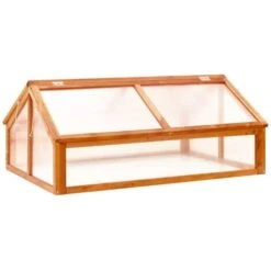 Serre Marron 114x80x50 Cm Bois De Sapin VidaXL