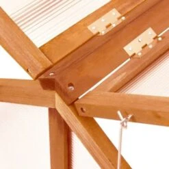 Serre Marron 114x80x50 Cm Bois De Sapin VidaXL -Outsunny Eda Magasin 42729536 5