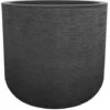 Pot De Fleurs Rond En Plastique EDA Graphit Up Anthracite - Ø 50 Cm -Outsunny Eda Magasin 47277576 1