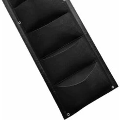 Kueatily Sac à Plantes à Suspendre, Lot De 2, 7 Poches, Sacs à Plantes Verticaux, Sac à Plantes Pour L'intérieur, L'extérieur, Le Jardin, Le Balcon, La Terrasse, La Décoration De La Maison (noir) -Outsunny Eda Magasin 48328743 4