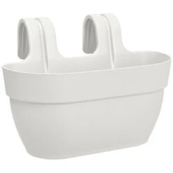 Balconnière En Plastique Elho Vibia Campana Easy Hanger Medium Blanc Soie - 36 X 24 X 26,5 Cm -Outsunny Eda Magasin 49402490 3