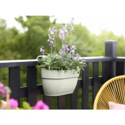 Balconnière En Plastique Elho Vibia Campana Easy Hanger Medium Blanc Soie - 36 X 24 X 26,5 Cm -Outsunny Eda Magasin 49402490 5