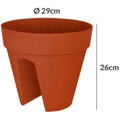 Elho Bac à Fleurs Jardinière En Plastique Pour Jardin Balcon Maison Pot De Fleurs Rond 7,5 Liter (de) -Outsunny Eda Magasin 49935192 4