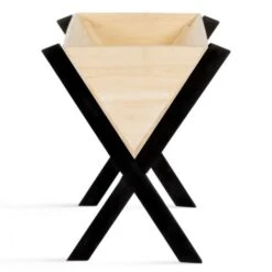 Carré Potager PADY Jardinière Sur Pieds Bois Et Noir Balcon Et Terrasse -Outsunny Eda Magasin 50235276 5