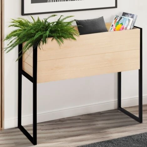 Jardinière Sur Pieds 80 CM En Bois Carré Potager Design Industriel Finition Métal 5 Jardinière Sur Pieds 80 CM En Bois Carré Potager Design Industriel Finition Métal – Image 3