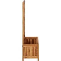 Lit Surélevé De Jardin Avec Treillis Bois Massif D'acacia VidaXL -Outsunny Eda Magasin 50250434 5