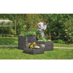 Graf Kit 2 Carrés Potager ERGO - Héxagone -Outsunny Eda Magasin 50341599 4