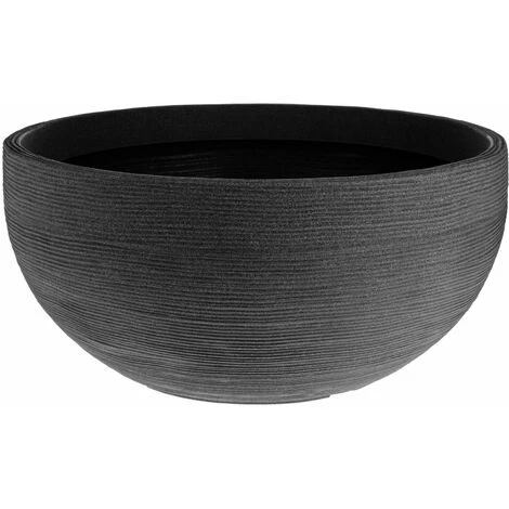 Jardinière XXL Ø 58 Cm Avec Rainures - Hauteur 28 Cm - Couleur : Anthracite 3 Jardinière XXL Ø 58 Cm Avec Rainures - Hauteur 28 Cm - Couleur : Anthracite