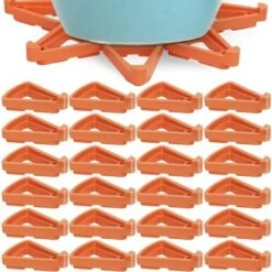 Lot De 24 Pieds De Pot De Fleurs Invisibles Pour Pots De Fleurs, Support Triangulaire Pour Plantes De Jardin D'Interieur Et D'Exterieur, Respirabilite Et Prevention De La Pourriture (Triangle)