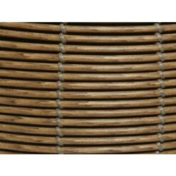 Lot De 2 Cache-pots En Polyrotin Brun Clair Rond Sur Pieds - Jardideco -Outsunny Eda Magasin 53107737 2