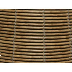 Lot De 3 Cache-pots En Polyrotin Brun Clair Rond - Jardideco -Outsunny Eda Magasin 53107739 2