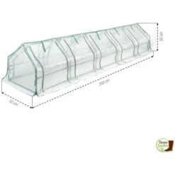 Mini Serre Tunnel 3 Mètres Avec Fenêtres -Outsunny Eda Magasin 53516719 3