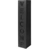 Colonne Pour Plantes Design Décoration Jardin Noire Motif Welcome