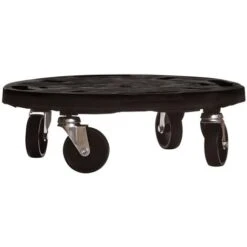 Support Sur Roulettes Pour Plantes Diamètre 40 Cm Noir 275 Kg VidaXL