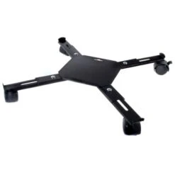 Support Roulant Réglable Pour Plantes 4 Bras Métal Noir Nature