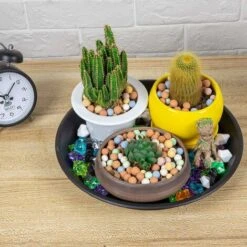 Soucoupes Pour Pots De Fleurs Lot De 6 Soucoupes En Plastique Pour Plantes D'intérieur Et D'extérieur Gris 14 Cm -Outsunny Eda Magasin 59003751 3