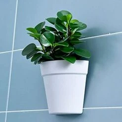 Lot De 2 Pots De Fleurs Muraux En Plastique à Suspendre Pour L'intérieur, L'extérieur, Le Jardin, Le Balcon, , Gris -Outsunny Eda Magasin 59718031 3