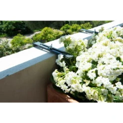 Louis Moulin Lot De 2 Supports Tout Reglable Pour Jardinière - 16 à 26 Cm - Acier époxy -Outsunny Eda Magasin 61063961 4