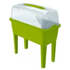 2 Unités De Potager Urbain Avec Serre De 52 Litres En Polypropylène 77 X 38 X 82 Cm Couleur Pistache. -Outsunny Eda Magasin 61259119 4