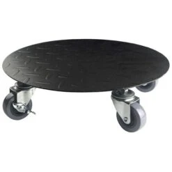 Nortene Support à Roulettes Carré Flora Roll Factory En Métal Pour Plantes - 0,30 X 0,30 M - Noir -Outsunny Eda Magasin 61994107 3