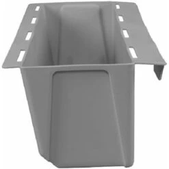 Lot De 8 Jardinières En Plastique Pour Palettes ARTECSIS Bacs à Fleurs Décoration Jardin 9x36.8x9.5cm - Rectangulaire - Gris Béton -Outsunny Eda Magasin 64884541 2