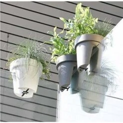 Lot De 2 Jardinières De Balcon 24,5 Cm – 12,3 Litres ARTECSIS- Balconniere Exterieur - Bac à Fleurs Ballustrade - Rond, Anthracite 10 Lot De 2 Jardinières De Balcon 24,5 Cm – 12,3 Litres ARTECSIS- Balconniere Exterieur - Bac à Fleurs Ballustrade - Rond, Anthracite -Outsunny Eda Magasin 64884634 4