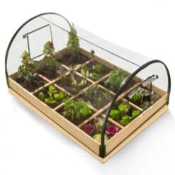 Carré Potager 12 Compartiments + Housse Serre Châssis
