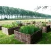 Carré Potager En Noisetier - Tressage Horizontal 70 X 70 X 30 Cm -Outsunny Eda Magasin 6538254 1