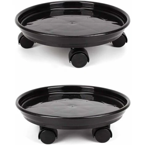Lot De 2 Paniers à Plantes, Support Rond Pour Plantes En Pot De 30 Cm Sur Roulettes, Support Pour Pots De Fleurs Robuste Sur Roulettes, Chariot à Chariot, Plateau à Soucoupes Avec Roues Universelles 3 Lot De 2 Paniers à Plantes, Support Rond Pour Plantes En Pot De 30 Cm Sur Roulettes, Support Pour Pots De Fleurs Robuste Sur Roulettes, Chariot à Chariot, Plateau à Soucoupes Avec Roues Universelles