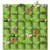 Sacs De Jardinière Suspendus, 36 Poches Suspendues Verticales Murales Pour Jardinière, Sacs De Culture, Jardinage Vertical Verdissant, Conteneur De Fleurs, Sacs De Rangement Pour Plantes (1 M × 1 M) -Outsunny Eda Magasin 65503032 1