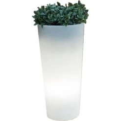 MOOVERE - Pot Lumineux Haut 60 Lumière Blanche Froide Par Câble ø29x59cm -Outsunny Eda Magasin 65825857 2