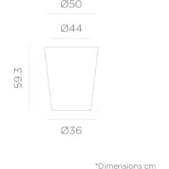 MOOVERE - Pot De Fleurs Couleur Terracota Opaque ø50x59,5cm -Outsunny Eda Magasin 65825876 4