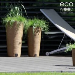 Prosperplast Pot De Fleurs Rond Avec Reserve D´eau 7,5 L Gris Galet - FURU -Outsunny Eda Magasin 69758295 5