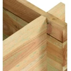 Jardinière Surélevée Pour Légumes Bois De Pin Imprégné 80 Cm VidaXL -Outsunny Eda Magasin 7006545 4