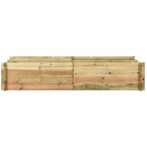 Jardinière Pour Légumes Bois De Pin Imprégné 197x100x40 Cm VidaXL 4 Jardinière Pour Légumes Bois De Pin Imprégné 197x100x40 Cm VidaXL – Image 2