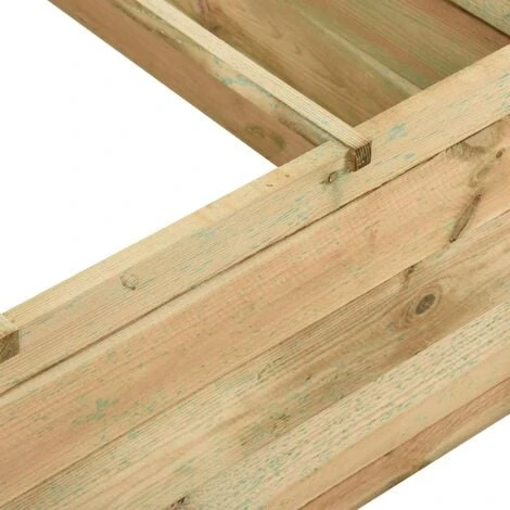 Jardinière Pour Légumes Bois De Pin Imprégné 197x100x40 Cm VidaXL 7 Jardinière Pour Légumes Bois De Pin Imprégné 197x100x40 Cm VidaXL – Image 5