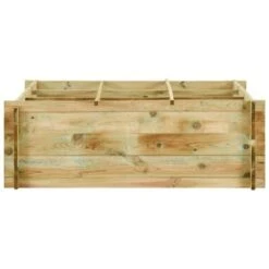 Jardinière Pour Légumes Bois De Pin Imprégné 120x120x40 Cm VidaXL -Outsunny Eda Magasin 7112551 2