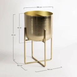 Jardinière En Métal Yanai SKLUM Ø18 Cm -Outsunny Eda Magasin 71990671 5