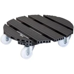 Scooter Végétal Wpc Ø 38,5 X 11 Cm I à L'extérieur + Intérieur I Capacité De Charge 150 Kg