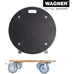 Scooter Végétal Maxigrip Ø 58 X 14,5 Cm I à L'extérieur + Intérieur I Capacité De Chargement 300 Kg -Outsunny Eda Magasin 72580055 3