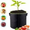Sacs De Plantes Sac De Culture Sac De Plantation Tissu Non Tissé Noir (10 Gallons) -Outsunny Eda Magasin 74958195 1