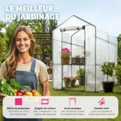 Serre De Jardin Souple 2,23 M² - Tente, Abri De Jardin, Serre De Jardinage -Outsunny Eda Magasin 7514192 4