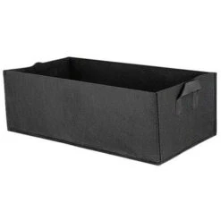 Sac De Plantation Rectangulaire En Feutre Noir 40 30 20cm, 3pcs